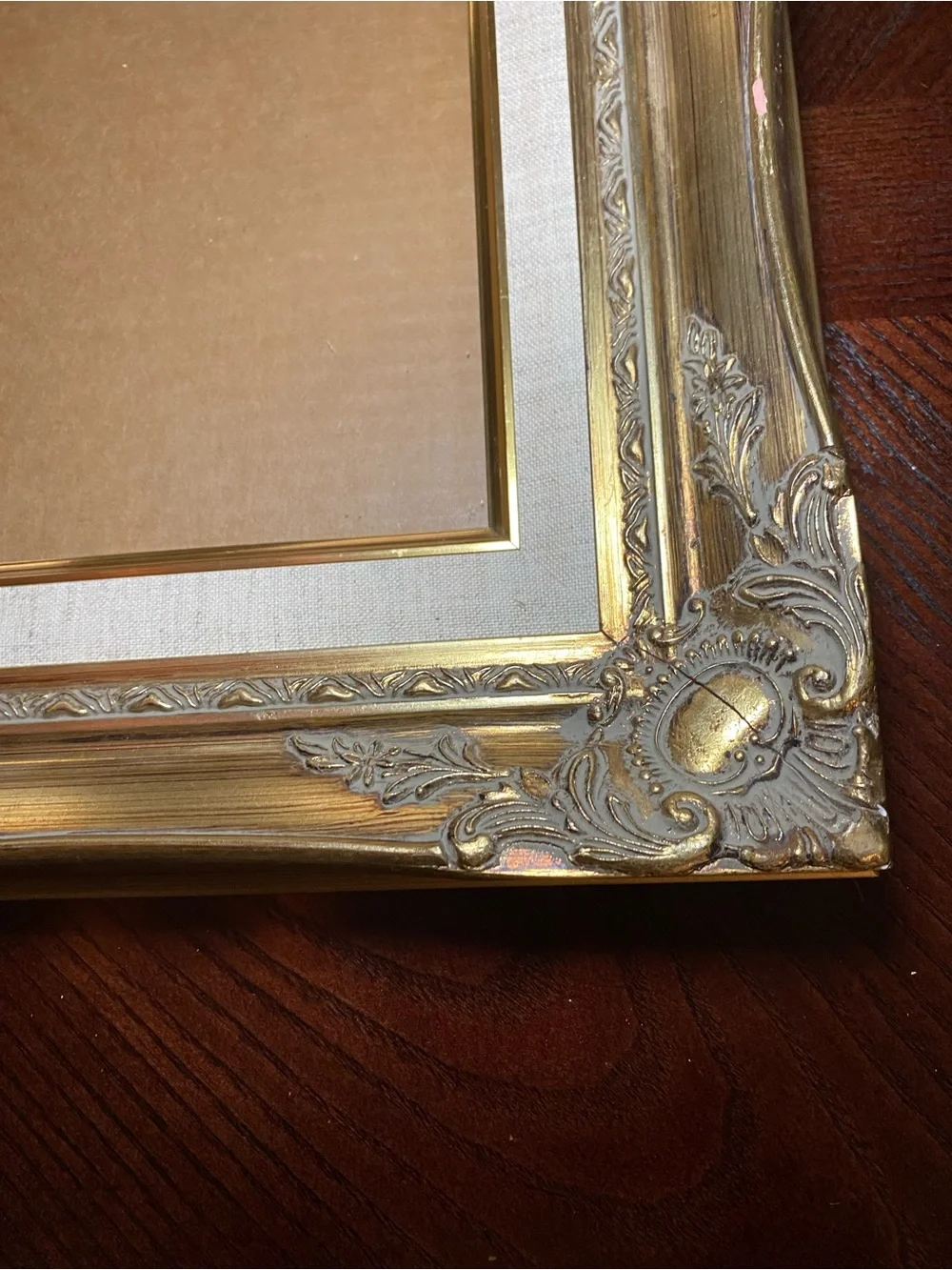 Gold Ornate Victorian style Picture Frame - comes with Matt and glass 11x14